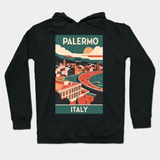 A Vintage Travel Art of Palermo - Italy Hoodie